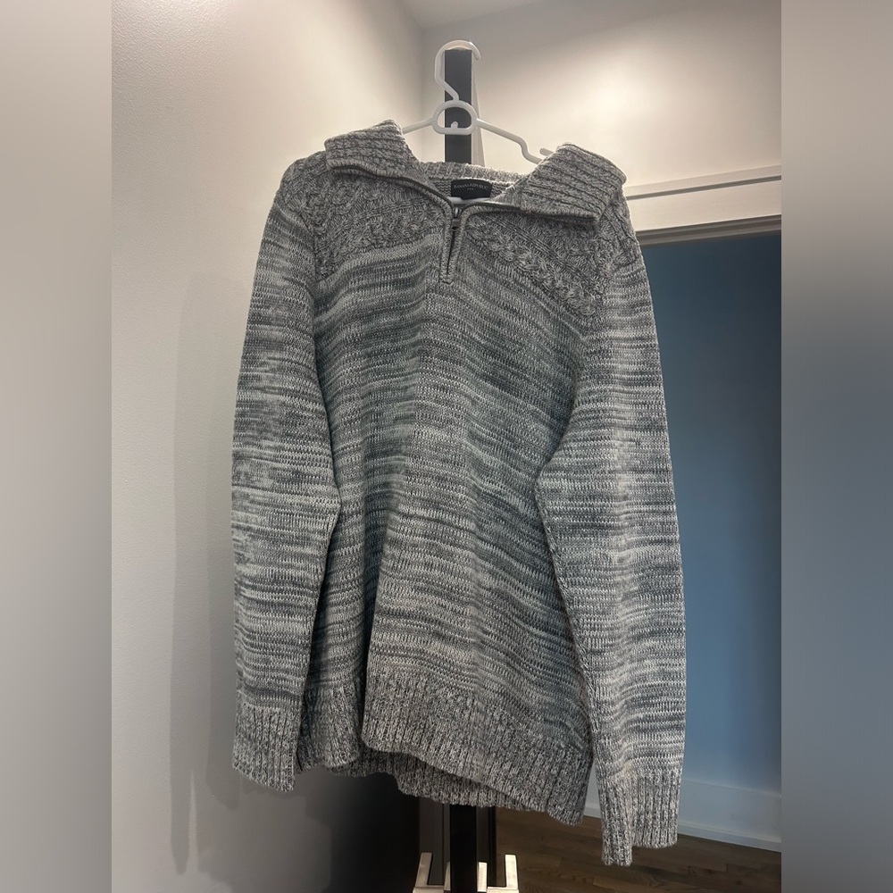 Grey knit sweater
